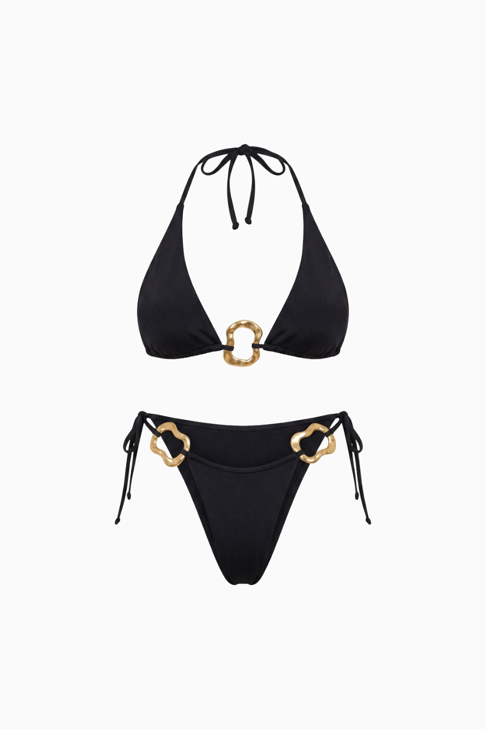 Black Bikini Set with Sculpted