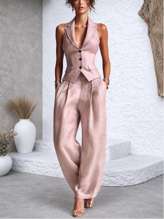 Bianca Two-Piece Vest Set