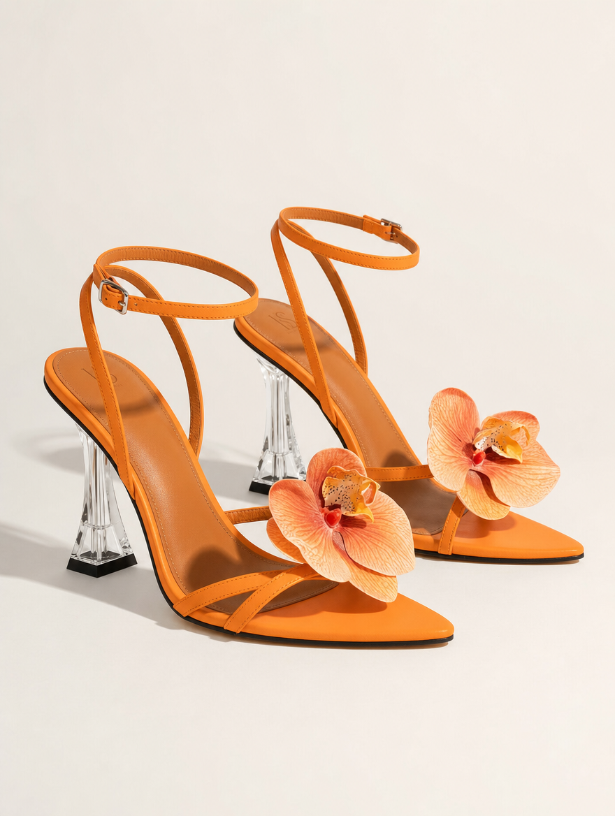 Glass Petal Heel