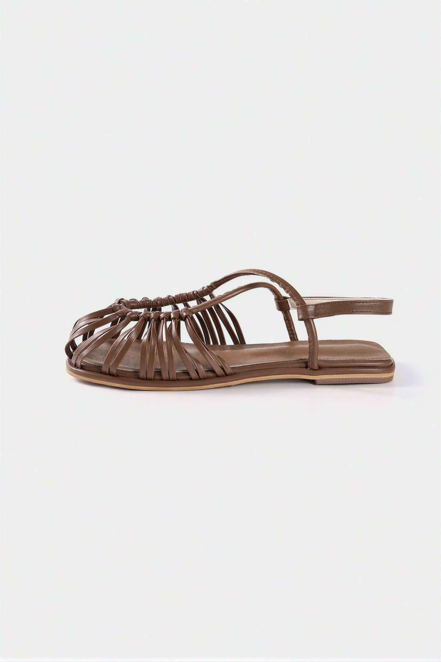 Brown Woven Fisherman Sandals