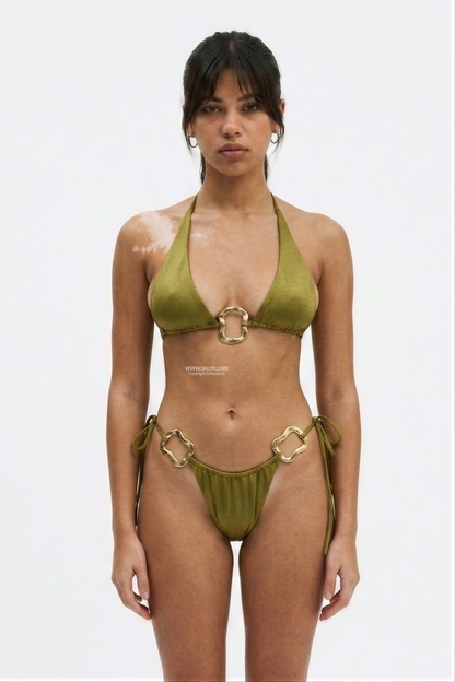 Black Bikini Set with Sculpted